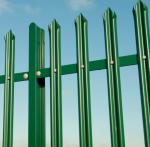 Outdoor Green Galvanised Palisade Fencing Height 1.5m-2.8m