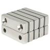 Buy cheap NdFeB rare earth magnet magnet with hole special-shaped counterbore shape square Ni coating strong magnet from wholesalers