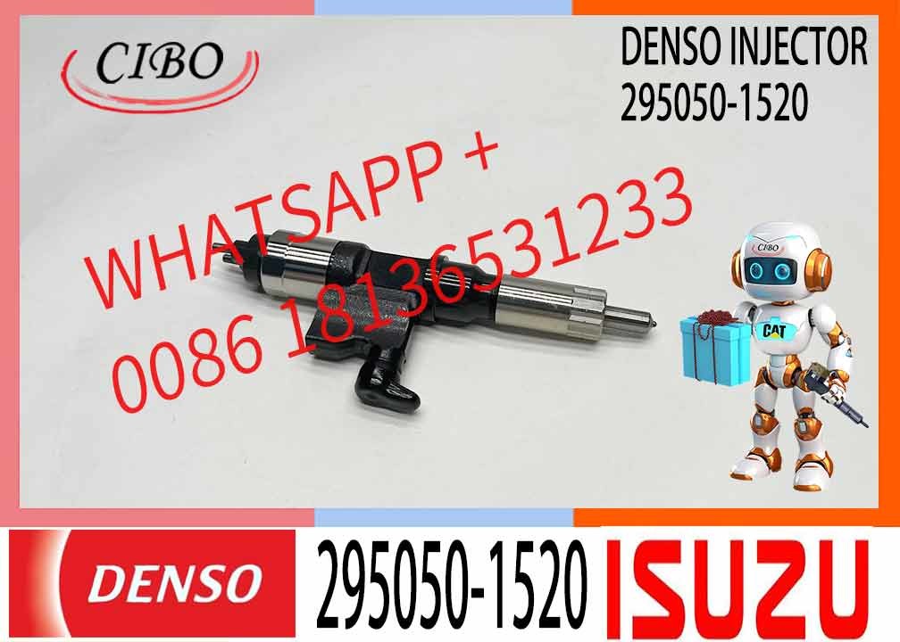 Common rail diesel fuel injector 295050-1520 8-98243863-0 for ISUZU 4HK1 6HK1 Hitachi ZX250-5A