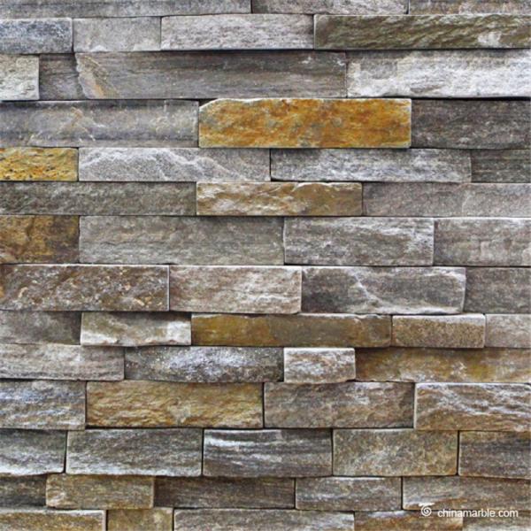Buy cheap Pink/Grey Quartzite Ledge Stone, Rock Face Culture Stone Wall Cladding CZW-19 from wholesalers