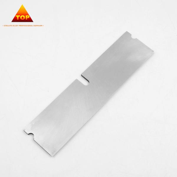 Buy cheap Wear Resistance Cobalt Chrome Alloy Chopping Blades Grinding Surface Black / Silver Color from wholesalers