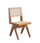Buy cheap Nordic rattan weaving household simple creative make-up chair backrest homestand from wholesalers