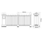 Anti - Theft Remote Control Electric Telescopic Door For Office Building