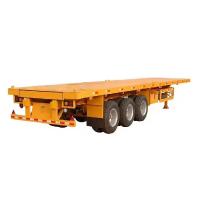 Buy cheap Container Transport Truck Trailer 3 Axles 20ft 40ft Steel King Pin Skeleton product