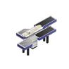 Buy cheap Firm Stable Supermarket Checkout Counter With Conveyor Belt Stainless Steel Countertops from wholesalers
