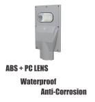 600lm 32650 Battery Integrated Solar Street Lights Mini 5AH