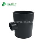 Buy cheap Gray UPVC Reducing Tee Size From 25mm to 225mm DIN Standard for Fluid Transportation from wholesalers
