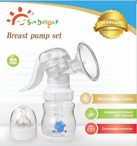 Buy cheap Sundelight PP SILICONE BPA Free Manual Breast Pump With Bottle from wholesalers