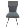 Buy cheap Leisure Fabric Upholstered Dining Chairs High Density Sponge Grey Shell from wholesalers