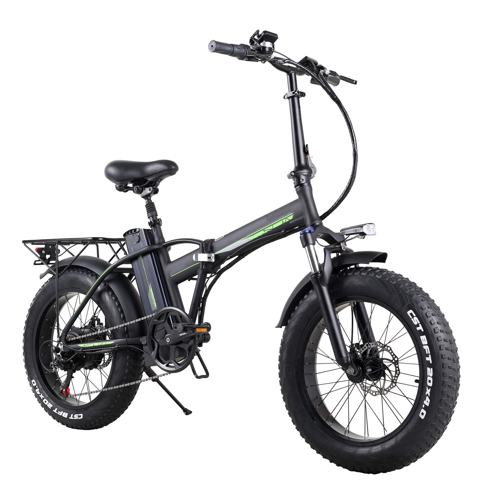 48V 500W Fat Bike Electric 20 Inch Foldable Snow Bike With 48V 15Ah Lithium Battery
