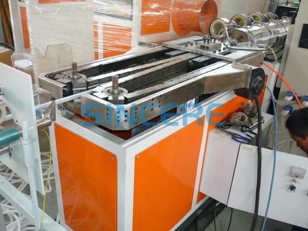 Buy cheap PP PE Single Wall Corrugated Electric Protector Pipe Making Machine from wholesalers