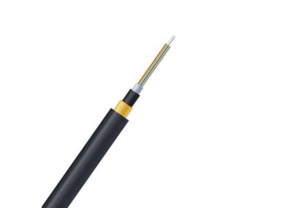 Buy cheap Black Long Fiber Optic Cable , FTTX Aerial Electrical Cable ADSS Type from wholesalers