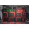 Buy cheap 60inch LED Gas Station Digit Sign Cash Credit 8 Level Auto-Dimming By Sensor from wholesalers