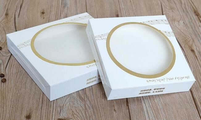 economy Cupcake Box White Window Cake Box customized Wedding Cake Box,6inch in stock PET Plastic Clear birthday Cake Box