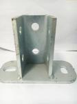 Hot Rolled Galvanized Strut Channel Fittings Single Column Post Base Strut