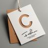 Buy cheap 250-350gsm CMYK Paper Hang Tag Different Shape For Clothing from wholesalers