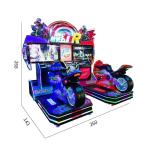 2 Players Motorcycle Racing Arcade Machine 250W Arcade Entertainment Equipment