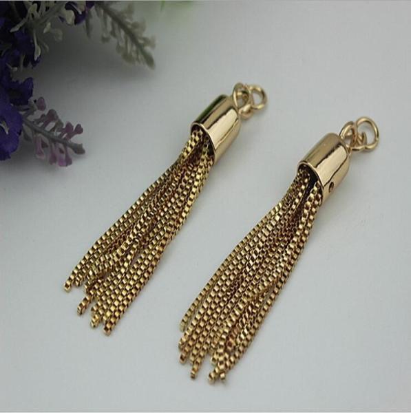 Buy cheap Decorative accessories 10mm light gold leather tassels end cord metal cap for handbag from wholesalers