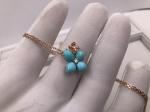 Brand jewelry necklace 18K Gold real Diamond