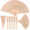 Buy cheap Custom Chinese Carved Folding Fragrance Wood Hand Fan Hotel Wedding Fan from wholesalers