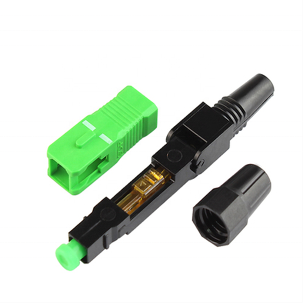 ftth fiber optic fast connector sc Fc APC fast connector for ftth drop cable quick assemble with SC connector
