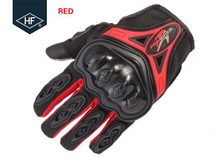 Riding Aftermarket Motorcycle Accessories Red Blue Touch Finger Full Finger Motorcycle Gloves