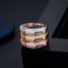 Buy cheap Peopard Print CZ Wedding Rings for Women Silver Color Ring Lady's Ring Party Fashion Luxury Leopard Print Ring Jewelry from wholesalers
