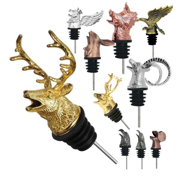 Buy cheap Custom Animal Liquor Pour Spout Stainless Steel Alcohol Bottle Speed Pourer from wholesalers