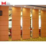 Orange Fabric Aluminum Foldable Partition Wall 95mm Thickness