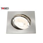 Fixed Die Casting Aluminum Downlight , Square LED Recessed Downlight Fixtures