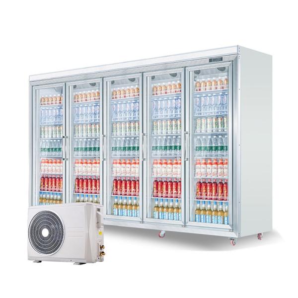 Buy cheap Commercial Glass Door Supermarket Display Cooler Air Cooling Refrigerator With Split Radiator from wholesalers