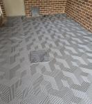 Green Interlocking Garage Floor Tiles Stain Resistant Garage Flooring Squares