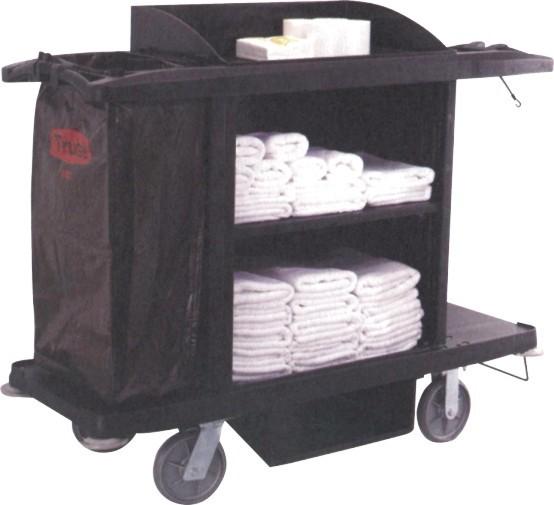 Buy cheap Large Capacity Fibre Bag Hotel Housekeeping Trolley 1524*559*H1270mm from wholesalers