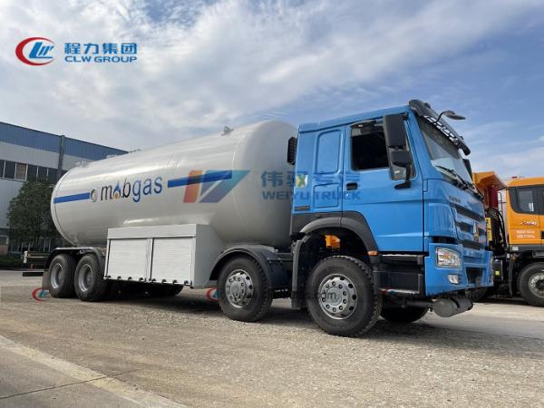 Buy cheap 4Axles 8x4 Howo LPG Bobtail Truck LPG Delivery Truck Large Capacity 35m3 from wholesalers