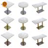Buy cheap Artificial Stone Top Restaurant Coffee Table With Stainless Steel Base from wholesalers