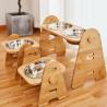 Buy cheap Wooden Pet Feeder Bowls Elevated Cat Dishes With Single Double Bowls from wholesalers