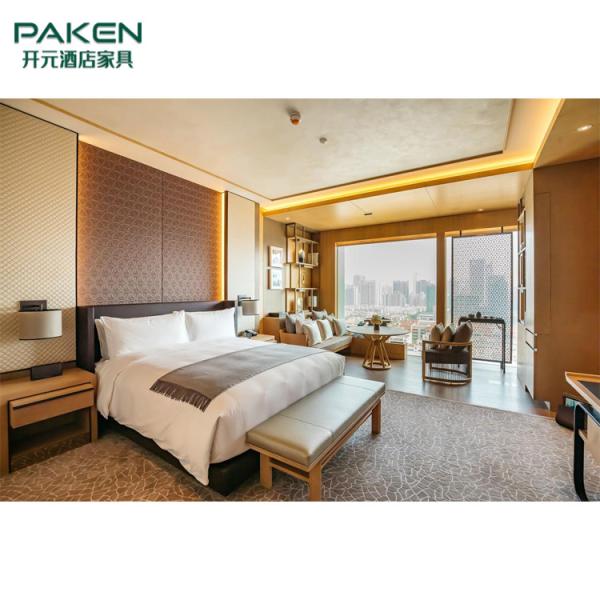 Buy cheap Hotel High Glossy Finish Queen Size Bedroom Suites from wholesalers