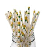 Various Color Baby Shower Paper Straws Food Safe Portable For Daily Life