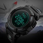 World Time Skmei Pedometer Watch Chronograph Men Wrist Digital Watch Sport