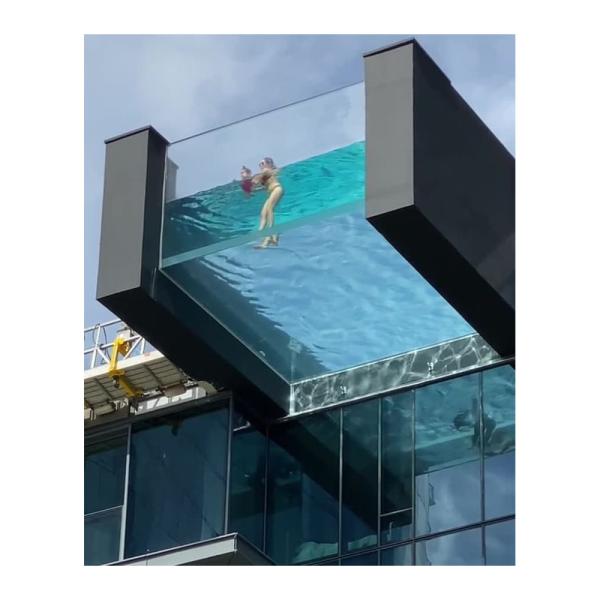 Buy cheap 100% Purity High Surface Hardness Aboveground Clear Acrylic Window Home Swimming Pool from wholesalers