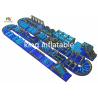 Buy cheap Blue Giant Inflatable Obstacle Course / PVC Outdoor Blow Up Ostacle Course For Adults from wholesalers