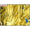 Buy cheap EN1492-2 Soft Polyester Lifting Sling , Seamless Yellow 3 Ton Lifting Straps from wholesalers