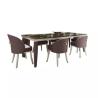 Buy cheap Rectangle Luxury Marble Dining Tables Modern Durable For Dine Room from wholesalers