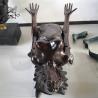 Buy cheap Nude Woman Bronze Sculpture Coffee Table Yoga Girl Statue Life Size Modern Art Home Decor from wholesalers