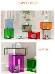 Morden Colorful Acrylic Display Box Custom Design For Window Brand Show