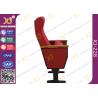 Buy cheap Floor Mounted Leg Commercial Theater Seating Chairs With Wood Armrest Plywood Shell from wholesalers