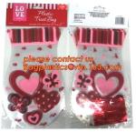 Decorative Candy Cello Bag Valentine's Day Clear Plastic Treat Bag,valentine's
