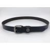 Buy cheap Soft Women Leather Belts With Embossed Line Pattern Brushed Gunmetal Bucklee 2.0CM Wide from wholesalers
