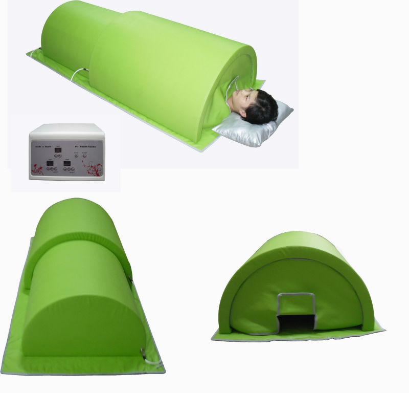 White Far Infrared Sauna Dome Heat Therapy EMF CE Certified