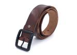 100% Cow 140cm Mens Casual Leather Belt With Black Buckle